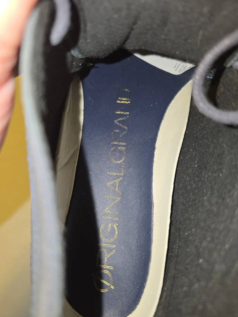 Cole Haan Men's ØriginalGrand Remastered Waterproof Chukka Boots 10.5 Navy Blue